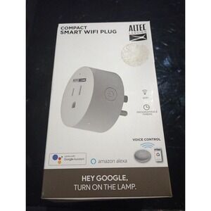 Altec Lansing Compact Smart Wifi Plug Voice Control Wifi Programable Timer New